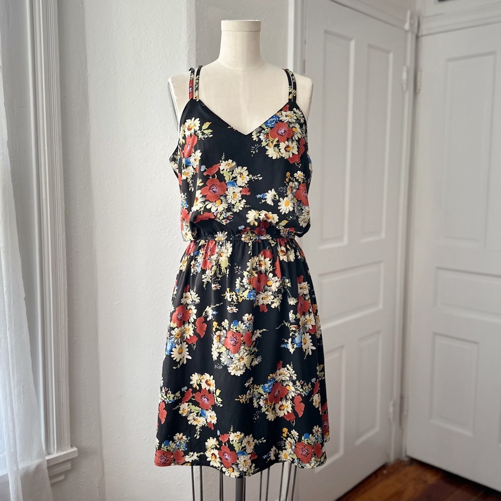 Speed Central New York floral cami dress Medium
